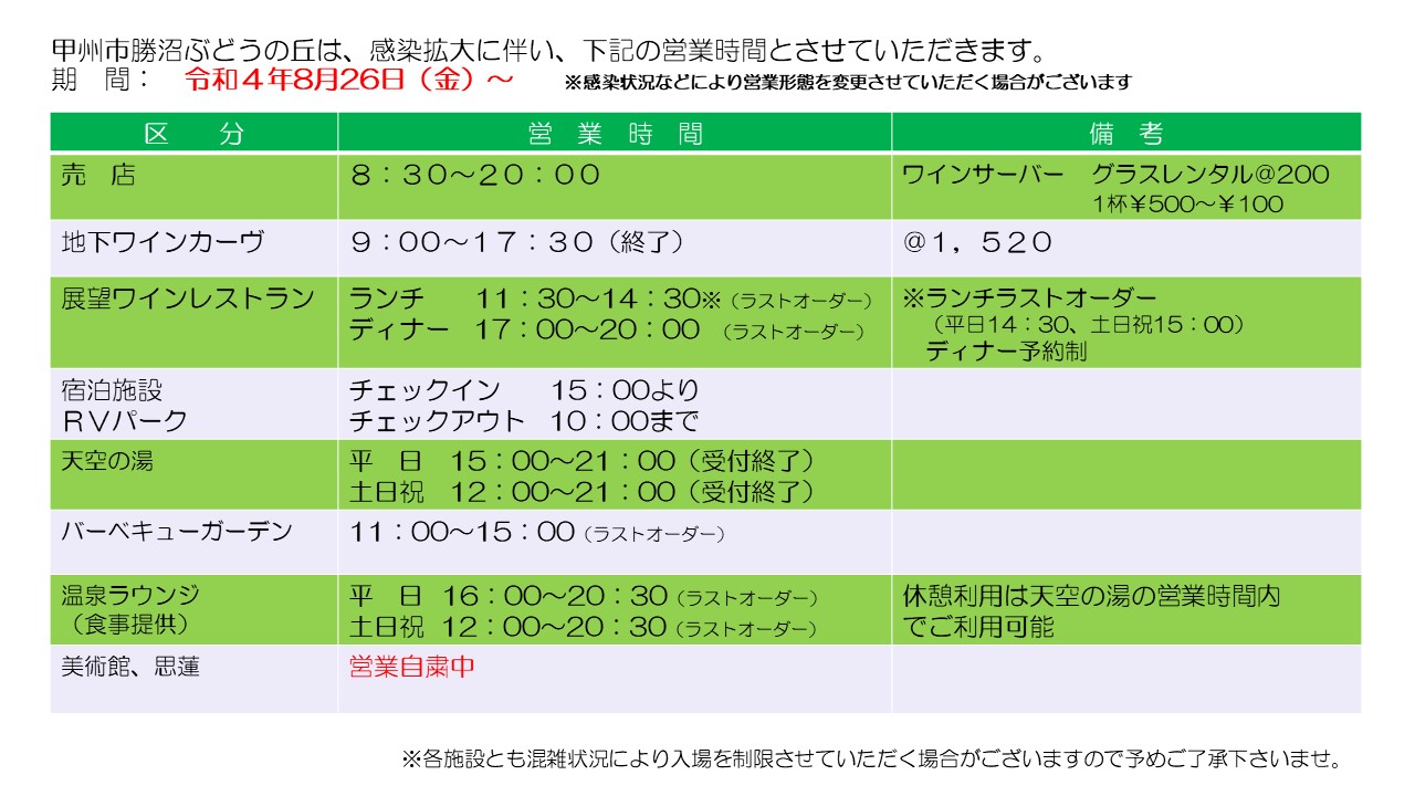 甲州市勝沼 ぶどうの丘